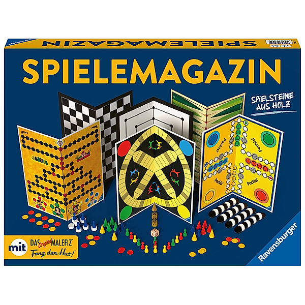 Ravensburger Verlag Ravensburger 27295 - Spiele Magazin, Spielesammlung mit vielen Möglichkeiten für 2-4 Spieler, Gesellschaftsspiel ab 6 Jahren, die besten Familienspiele