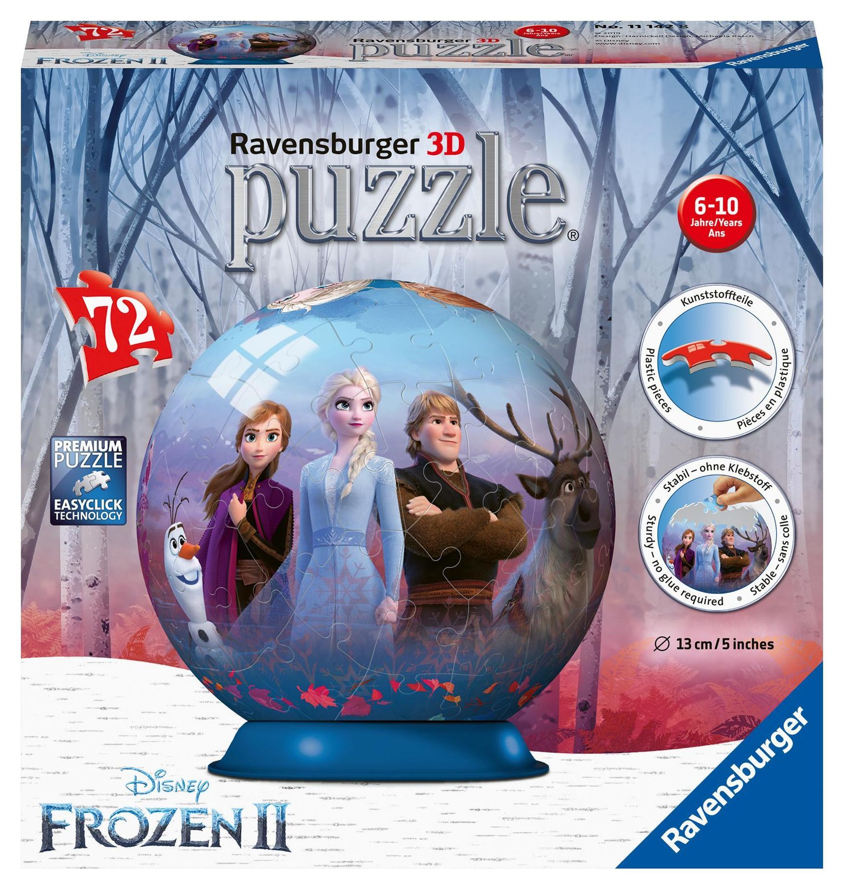 Ravensburger 3D Puzzle 11142 - Puzzle-Ball Disney Frozen 2 - 72 Teile -  Puzzle-Ball für Fans von Anna und Elsa ab 6 Jahr | Weltbild.ch