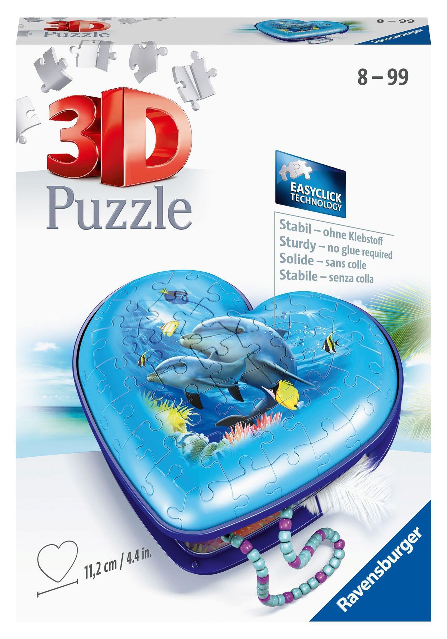 Ravensburger 3D Puzzle 11172 - Herzschatulle Unterwasserwelt - 54 Teile -  Aufbewahrungsbox für Erwachsene und Kinder ab | Weltbild.at