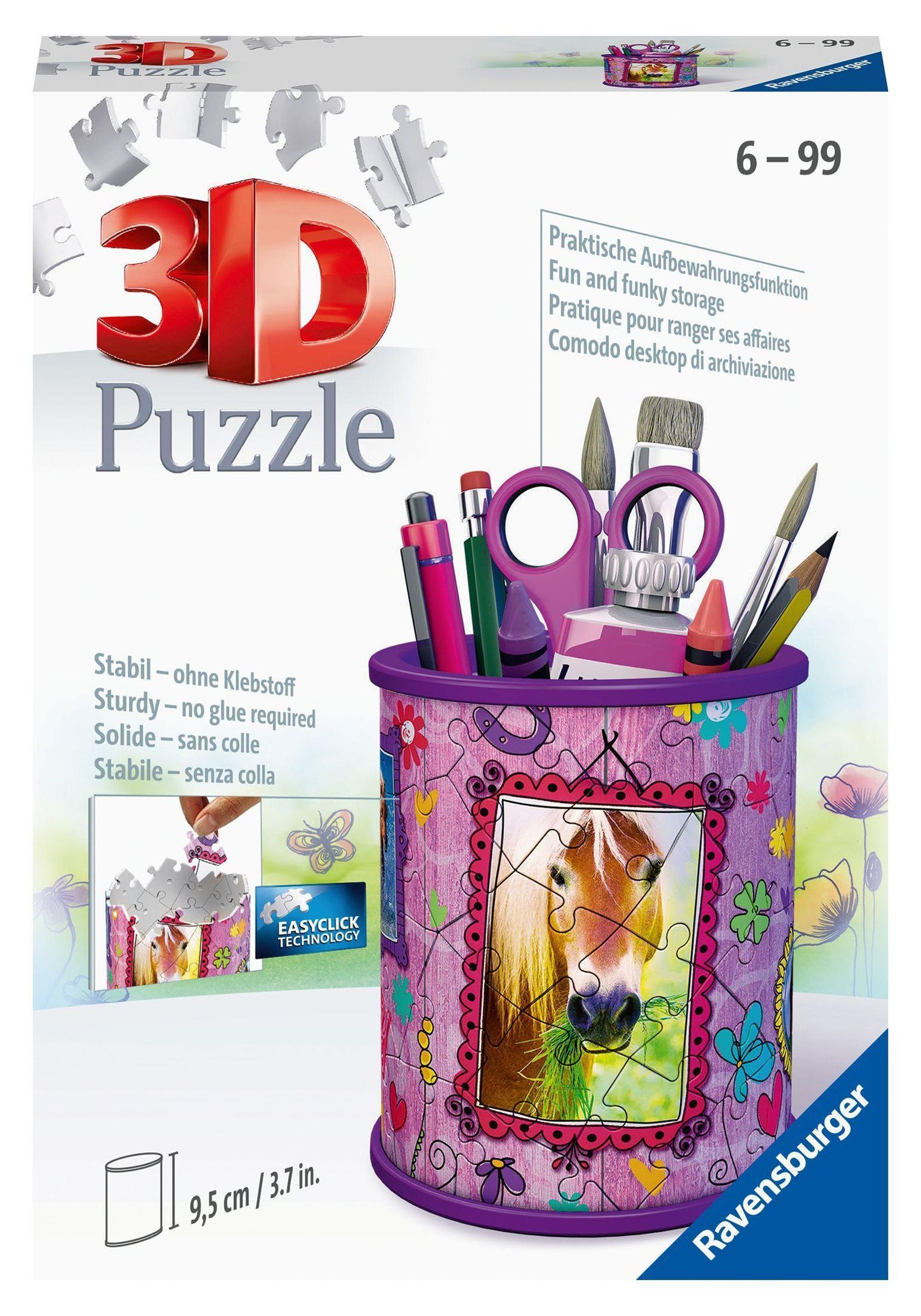 Ravensburger 3D Puzzle 11175 - Utensilo Pferde - 54 Teile - Stiftehalter  für Tier-Fans ab 6 Jahren, Schreibtisch-Organiz | Weltbild.at