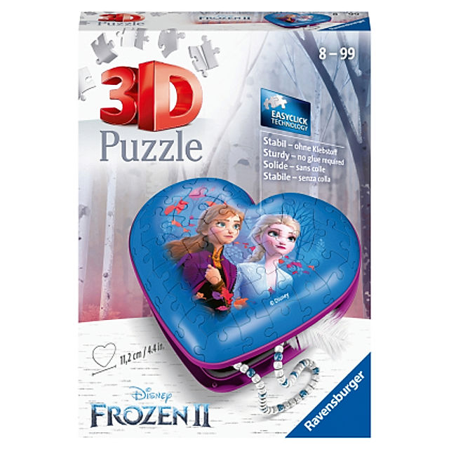 Ravensburger 3D Puzzle 11236 - Herzschatulle Disney Frozen 2 - 54 Teile -  Aufbewahrungsbox für Fans von Anna und Elsa ab | Weltbild.de