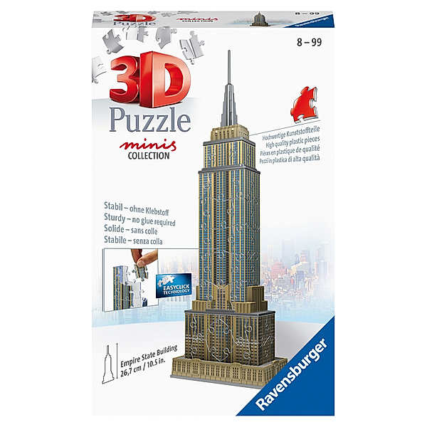 Ravensburger Verlag Ravensburger 3D Puzzle 11271 - Mini Empire State Building - 54 Teile - ab 8 Jahren
