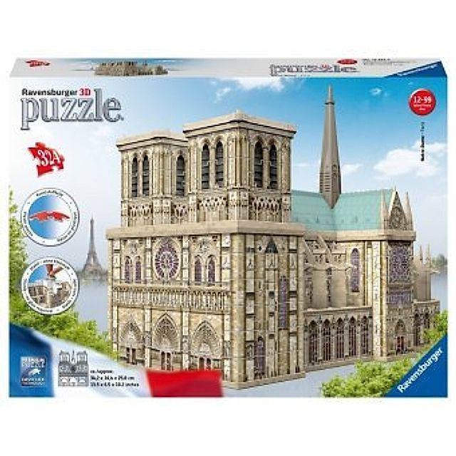 Ravensburger 3D Puzzle 12523 - Cathédrale Notre-Dame de Paris - 324 Teile -  Notre-Dame zum selber Puzzeln ab 10 Jahren | Weltbild.ch