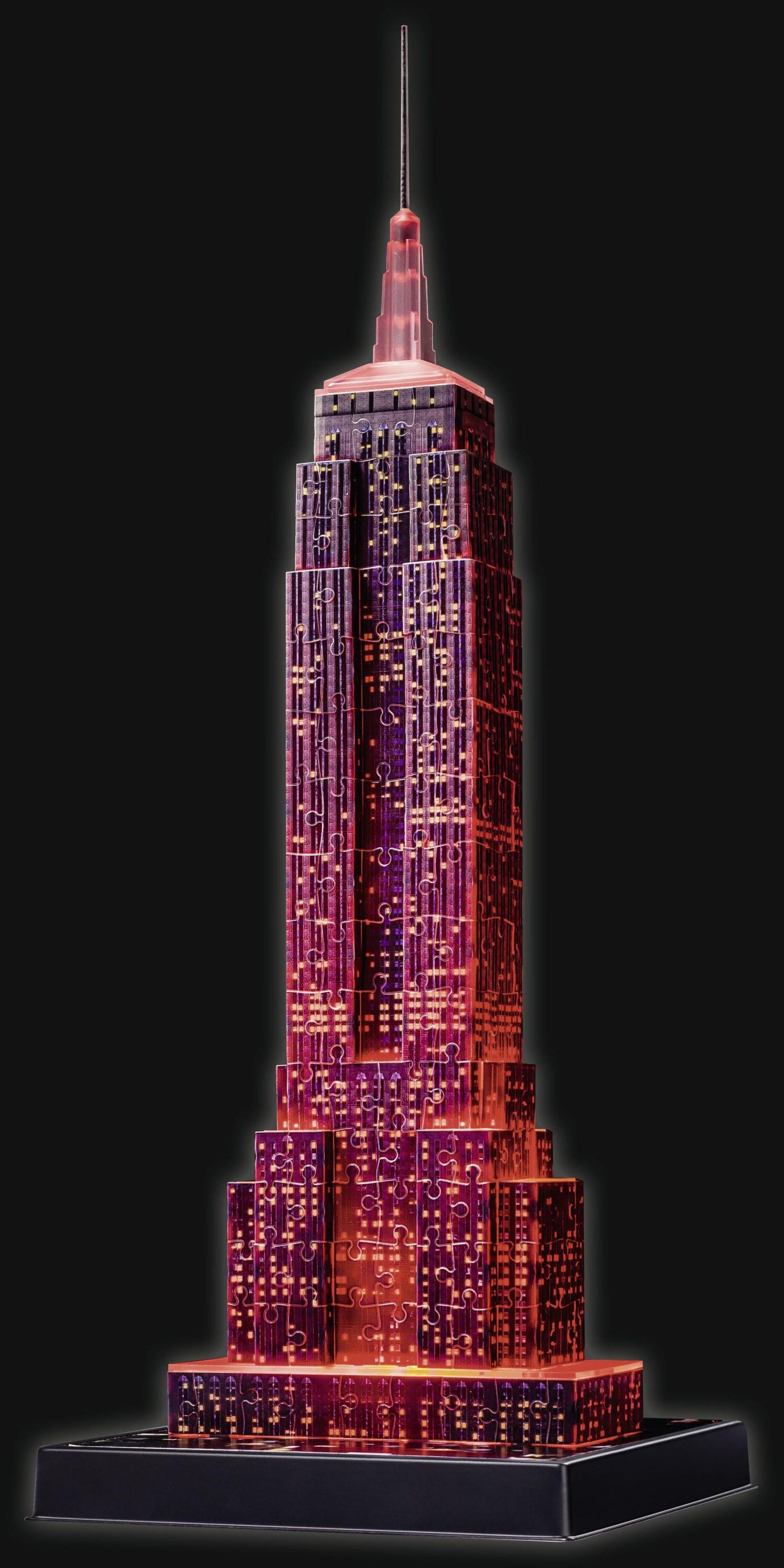 Ravensburger 3D Puzzle Empire State Building bei Nacht 12566 - das berühmte  Gebäude in New York - leuchtet im Dunkeln | Weltbild.at