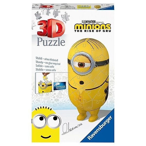 Ravensburger Verlag Ravensburger 3D Puzzle Minion Kung Fu 11230 - Minions 2 - 54 Teile - für Minion Fans ab 6 Jahren
