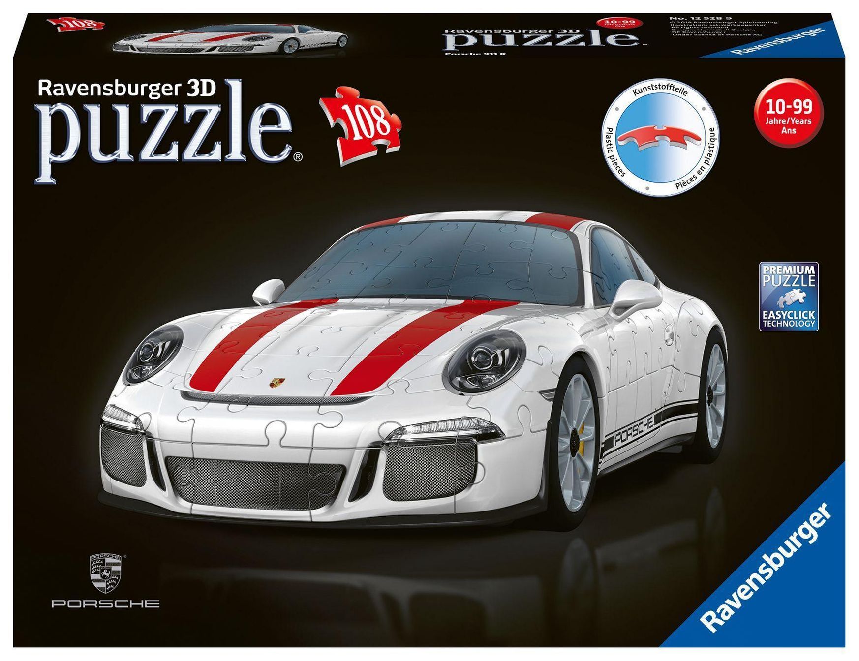 Ravensburger 3D Puzzle Porsche 911R 12528 - Das berühmte Fahrzeug als 3D  Puzzle Auto | Weltbild.ch