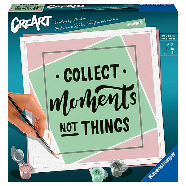 Ravensburger Verlag Ravensburger CreArt - Malen nach Zahlen 20270 - Collect Moments, not Things - ab 12 Jahren