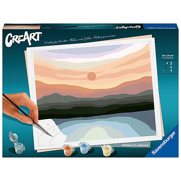 Ravensburger Verlag Ravensburger CreArt - Malen nach Zahlen 23515 - Minimalistic Landscape - ab 12 Jahren