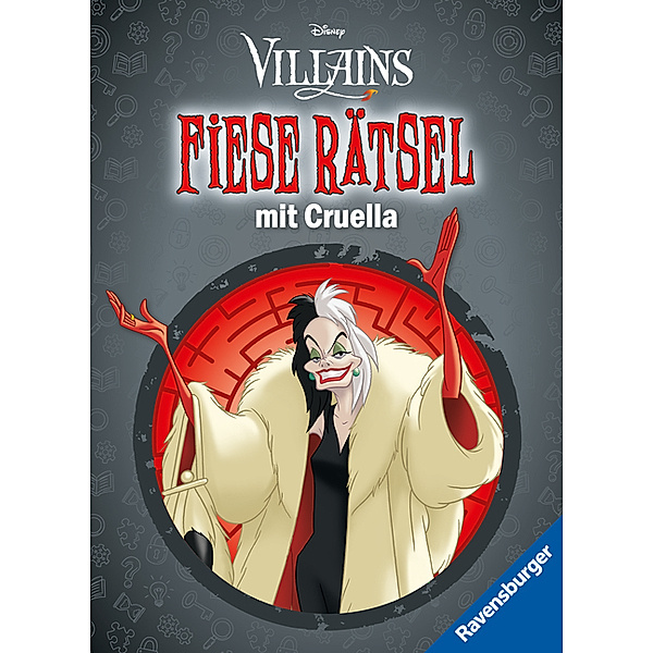 Ravensburger Disney Villains: Fiese Rätsel mit Cruella - Knifflige Rätsel für kluge Köpfe ab 9 Jahren