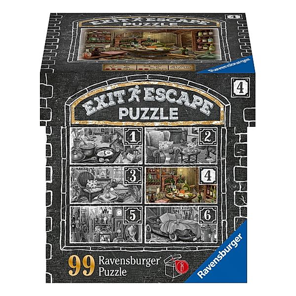 Ravensburger Verlag Ravensburger EXIT Puzzle 16880 - Im Gutshaus Weinkeller - 99 Teile Puzzle für Erwachsene und Kinder ab 14 Jahren