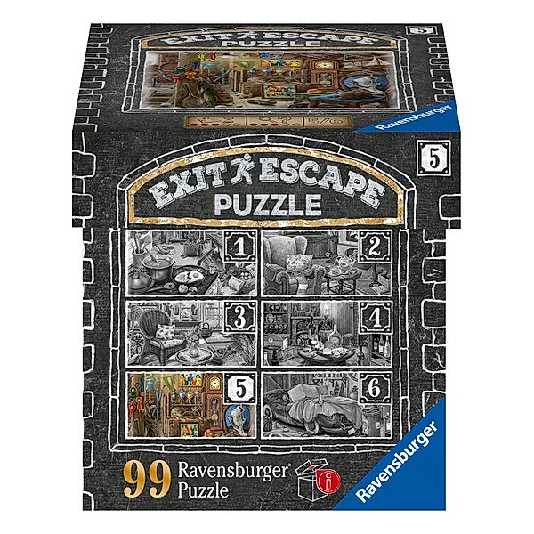 Ravensburger Verlag Ravensburger EXIT Puzzle 16881 - Im Gutshaus Dachboden - 99 Teile Puzzle für Erwachsene und Kinder ab 14 Jahren