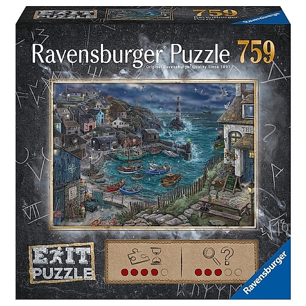 Ravensburger Verlag Ravensburger EXIT Puzzle 17365 Das Fischerdorf - 759 Teile Puzzle für Erwachsene und Kinder ab 14 Jahren