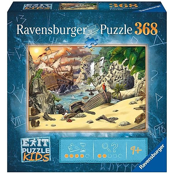 Ravensburger Verlag Ravensburger EXIT Puzzle Kids - 12954 Das Piratenabenteuer - 368 Teile Puzzle fü