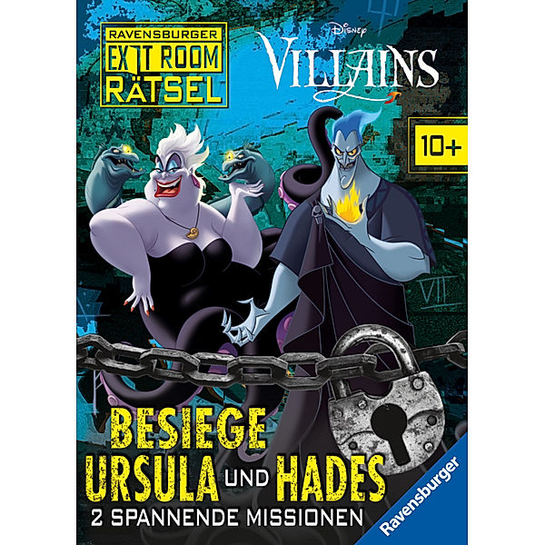 Ravensburger Exit Room Rätsel: Disney Villains - Besiege Ursula und Hades: 2 spannende Missionen, Anne Scheller
