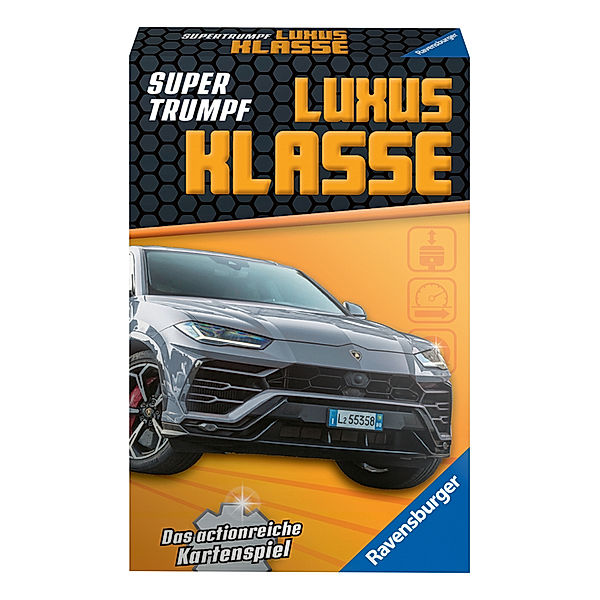 Ravensburger Verlag Ravensburger Kartenspiel, Supertrumpf Luxus Klasse 20685, Quartett und Trumpf-Spiel für Technik-Fans ab 7 Jahren