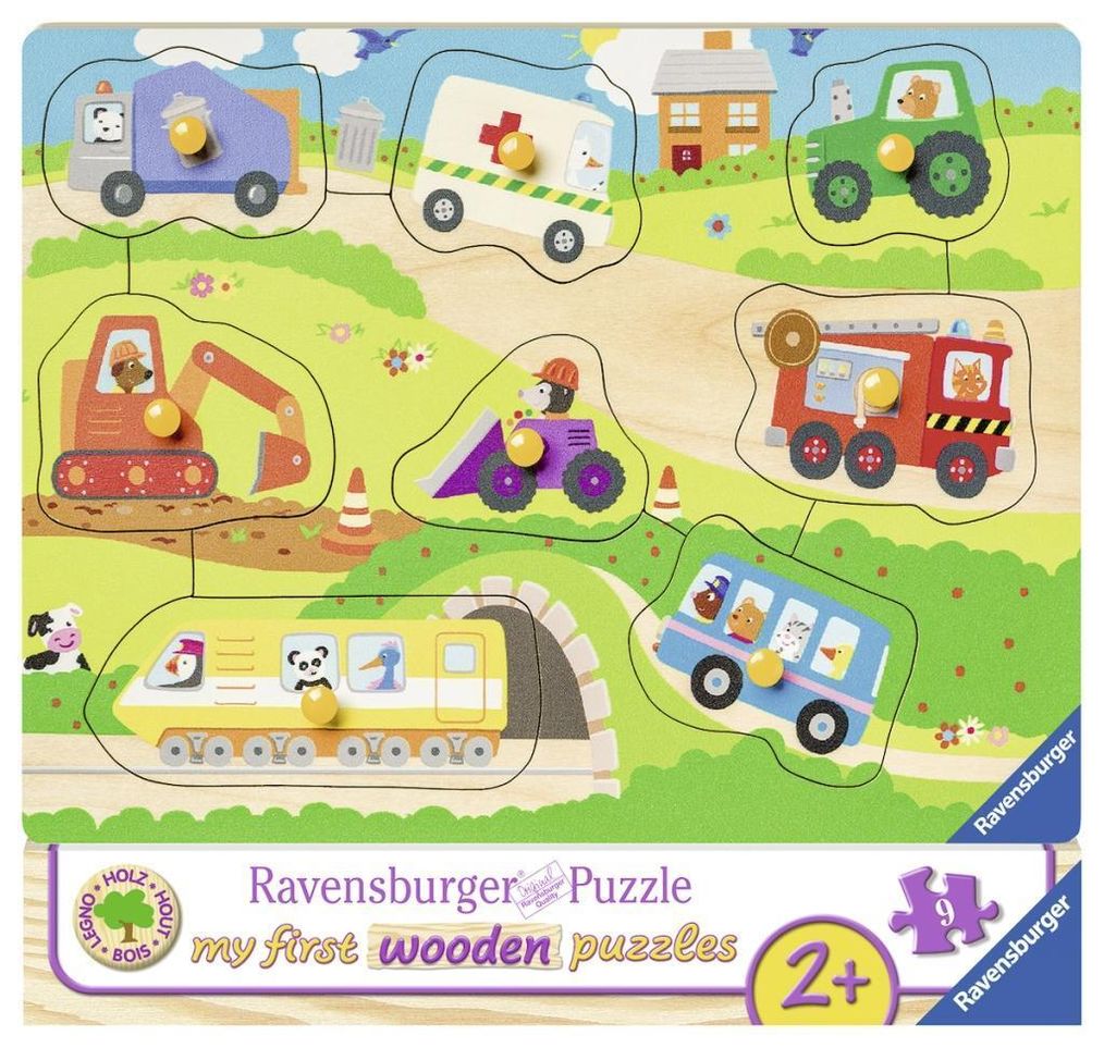 Ravensburger Kinderpuzzle - 03684 Lieblingsfahrzeuge - my first wooden  puzzle mit 8 Teilen - Puzzle für Kinder ab 2 Jahr | Weltbild.de