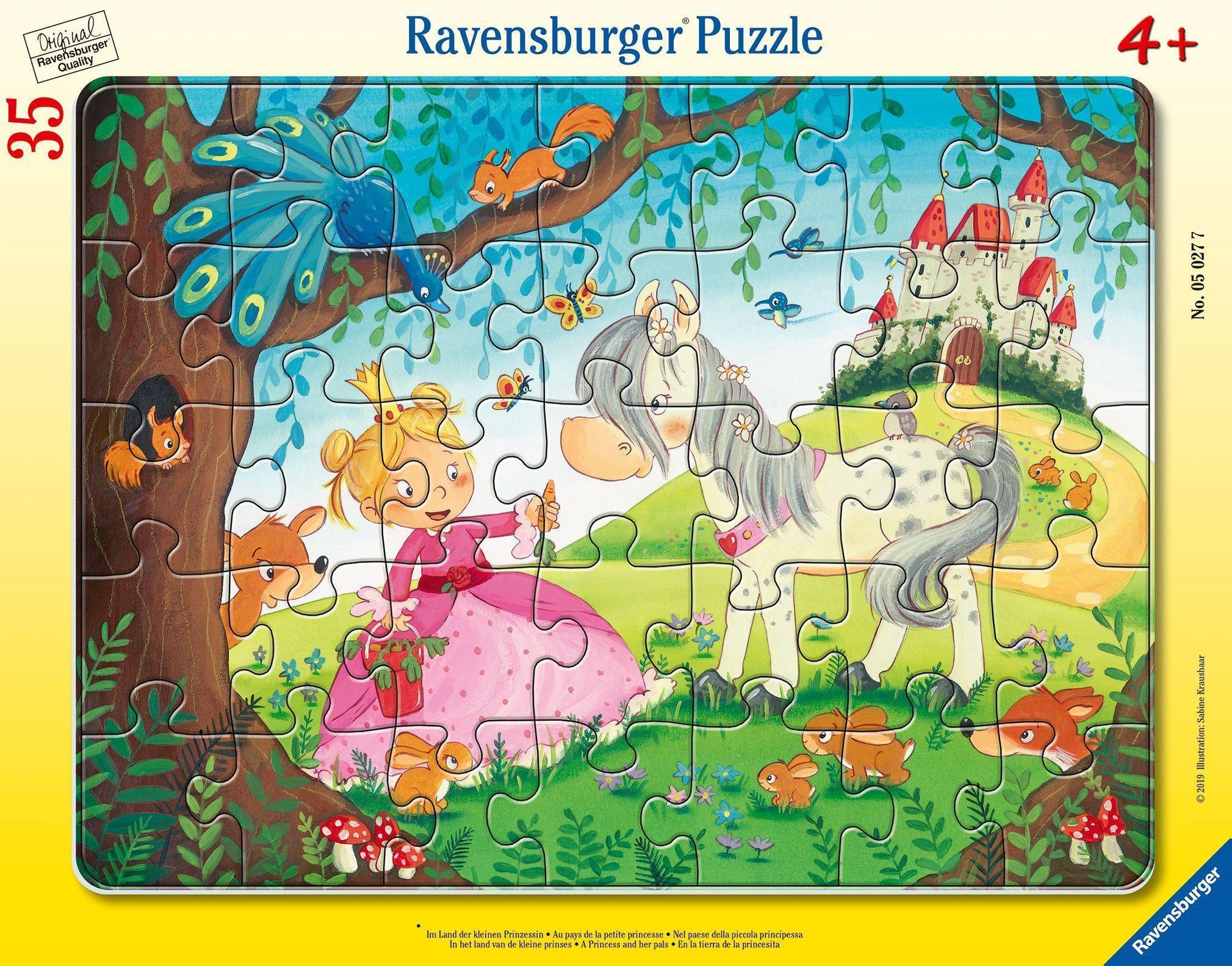 Ravensburger Kinderpuzzle - 05027 Im Land der kleinen Prinzessin -  Rahmenpuzzle für Kinder ab 4 Jahren, mit 35 Teilen | Weltbild.de