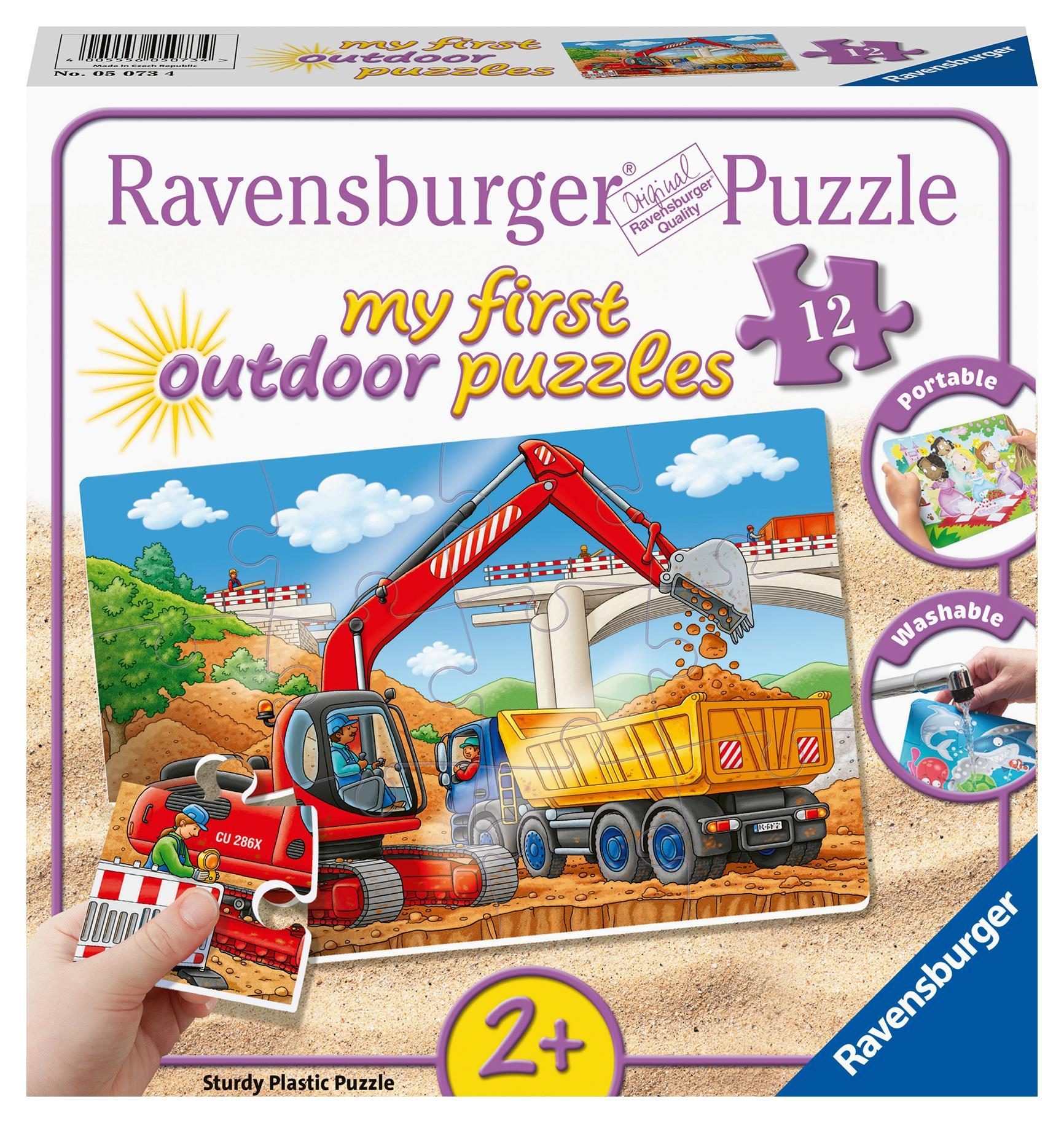 Ravensburger Puzzle Bagger Und Waldtraktor Kinderpuzzle Puzzlespiel 2 x 24 Teile