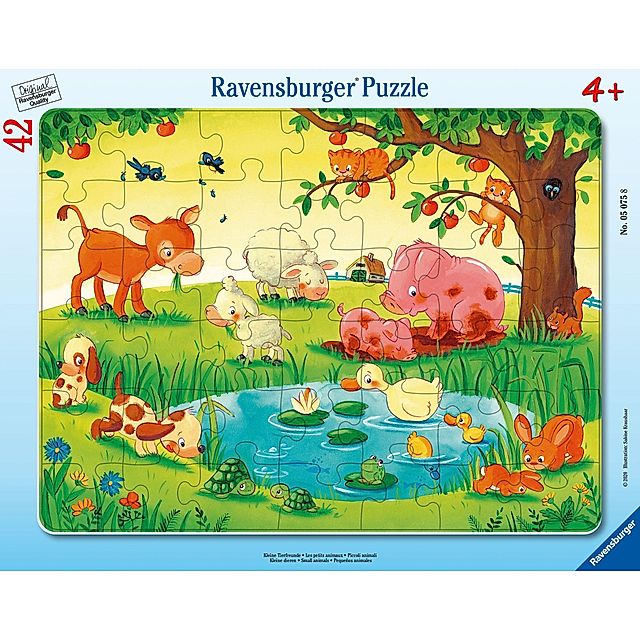 Ravensburger Kinderpuzzle - 05075 Kleine Tierfreunde - Rahmenpuzzle für  Kinder ab 4 Jahren, Puzzle mit Tier-Motiv, mit 4 | Weltbild.ch