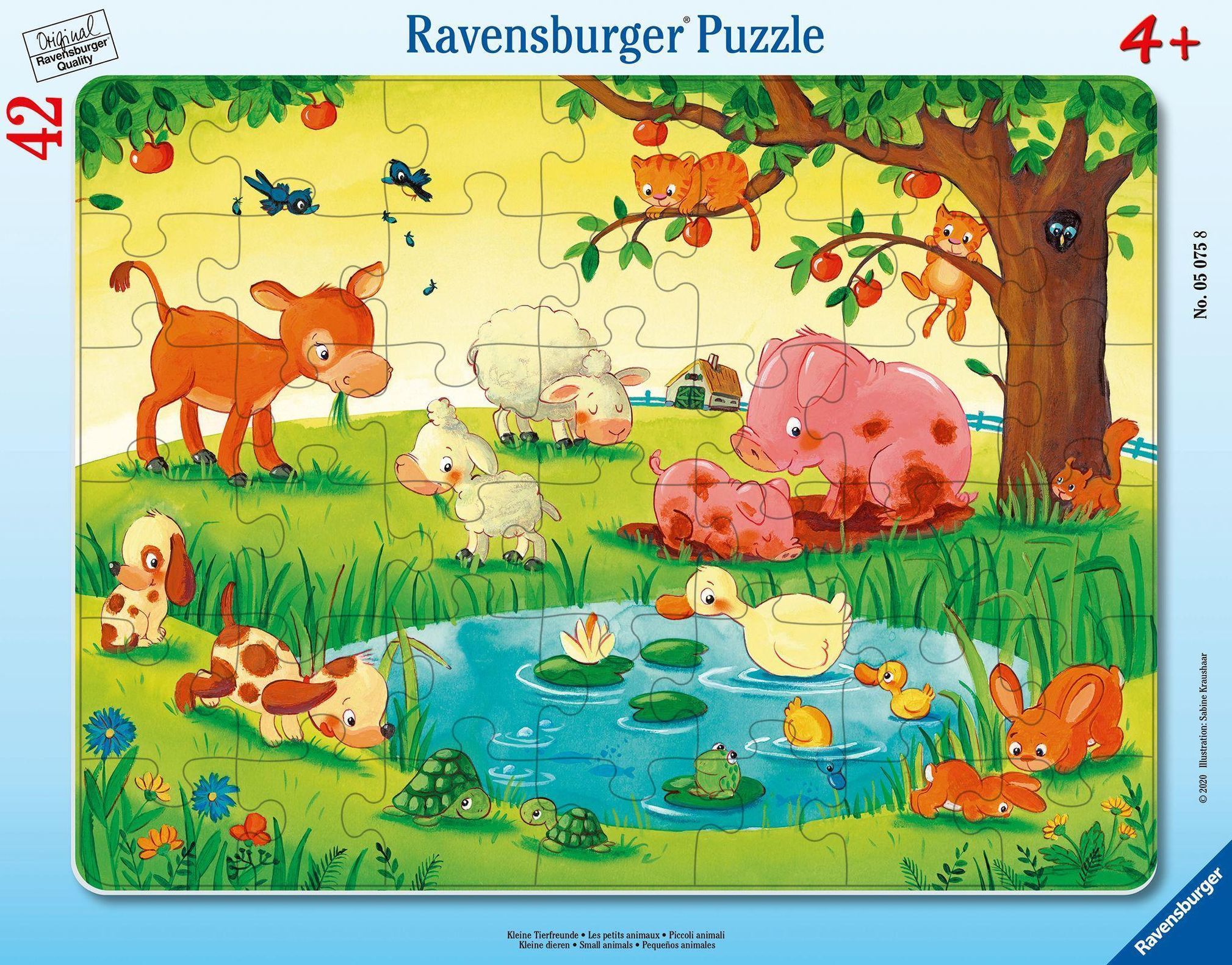 Ravensburger Kinderpuzzle - 05075 Kleine Tierfreunde - Rahmenpuzzle für  Kinder ab 4 Jahren, Puzzle mit Tier-Motiv, mit 4 | Weltbild.de