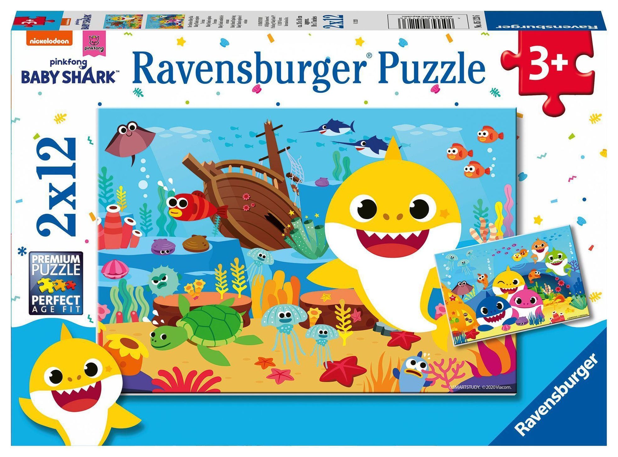 Ravensburger Kinderpuzzle - 05123 Der kleine Baby Hai - Puzzle für Kinder  ab 3 J