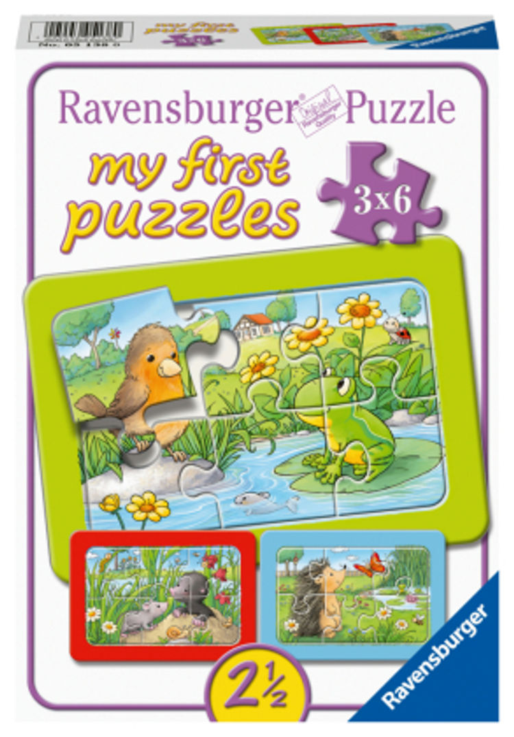 Ravensburger Kinderpuzzle - 05138 Kleine Gartentiere - My First Puzzle für  Kinde | Weltbild.at