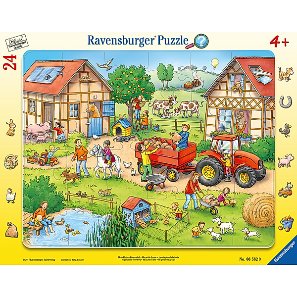 Ravensburger Verlag Ravensburger Kinderpuzzle - 06582 Mein kleiner Bauernhof - Rahmenpuzzle für Kinder ab 4 Jahren, mit 24 Teilen