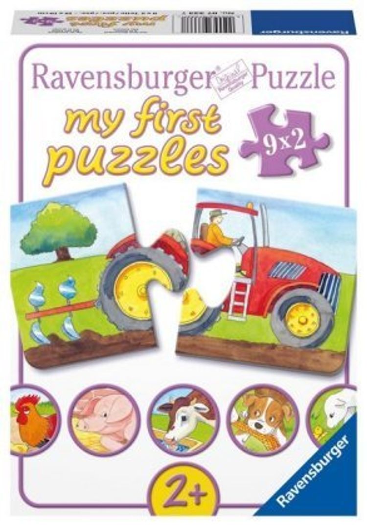 Ravensburger Kinderpuzzle - 07333 Auf dem Bauernhof - my first puzzle mit  9x2 Teilen - Puzzle für Kinder ab 2 Jahren | Weltbild.ch