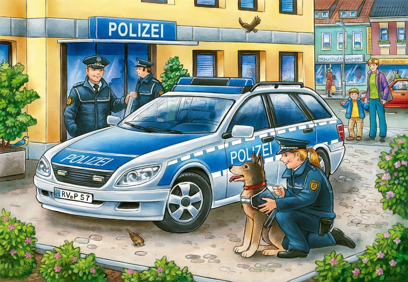 Ravensburger Kinderpuzzle - 07574 Polizei und Feuerwehr - Puzzle für Kinder  ab 3 Jahren, mit 2x12 Teilen | Weltbild.de