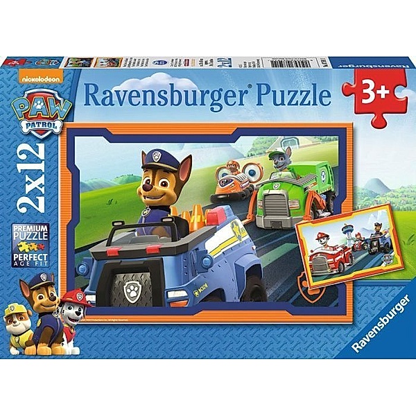 Ravensburger Verlag Ravensburger Kinderpuzzle - 07591 Paw Patrol im Einsatz - Puzzle für Kinder ab 3