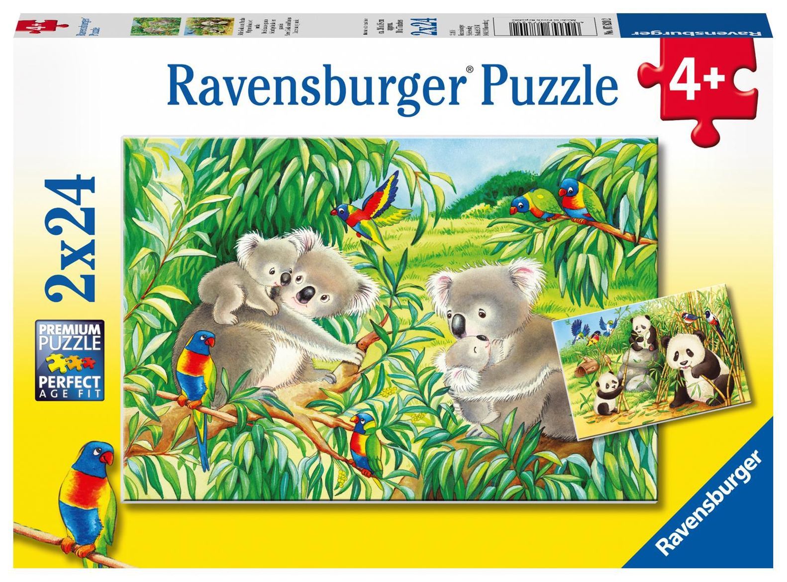 Ravensburger Kinderpuzzle - 07820 Süße Koalas und Pandas - Puzzle für Kinder  ab 4 Jahren, mit 2x24 Teilen | Weltbild.at