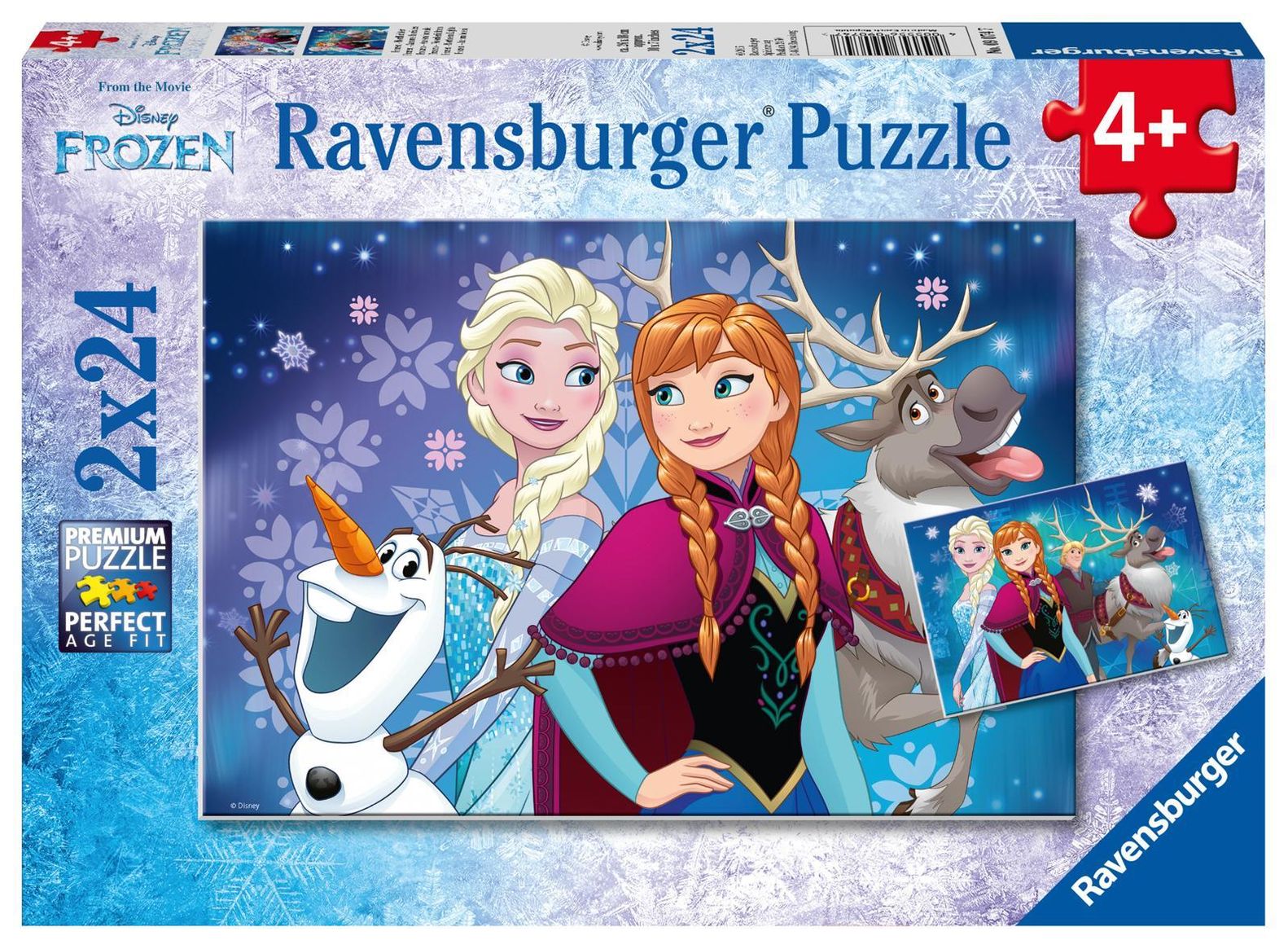Ravensburger Kinderpuzzle - 09074 Frozen - Nordlichter - Puzzle für Kinder  ab 4 Jahren, Disney Frozen Puzzle mit 2x24 Te | Weltbild.ch
