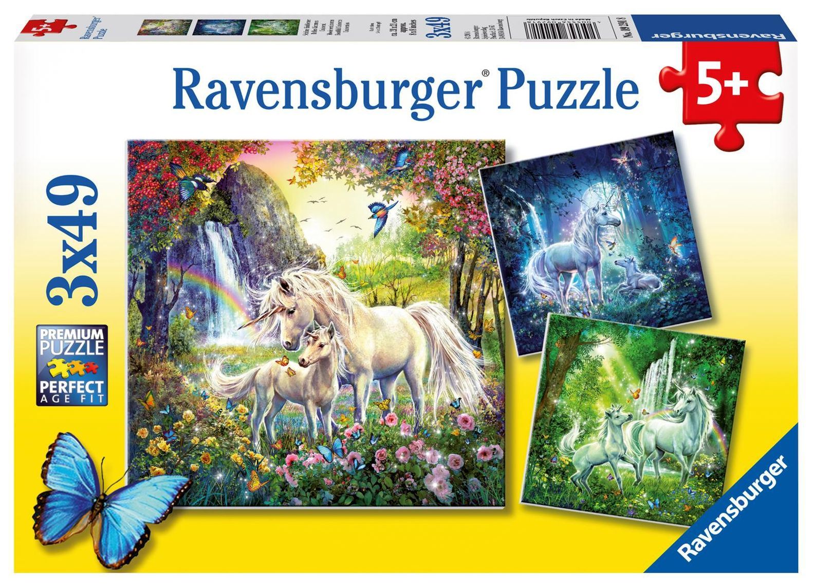Ravensburger Kinderpuzzle - 09291 Schöne Einhörner - Puzzle für Kinder ab 5  Jahren, mit 3x49 Teilen | Weltbild.ch
