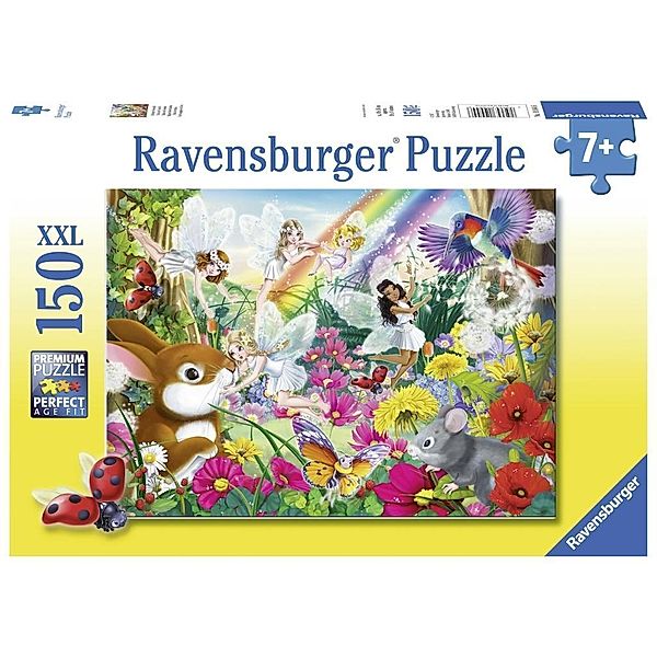 Ravensburger Kinderpuzzle - 10044 Schöner Feenwald - Feen-Puzzle für Kinder ab 7 Jahren, mit 150 Teilen im XXL-Format