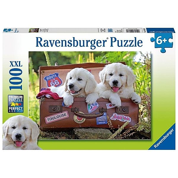 Ravensburger Verlag Ravensburger Kinderpuzzle - 10538 Verschnaufpause - Hunde-Puzzle für Kinder ab 6 Jahren, mit 100 Teilen im XXL-Format