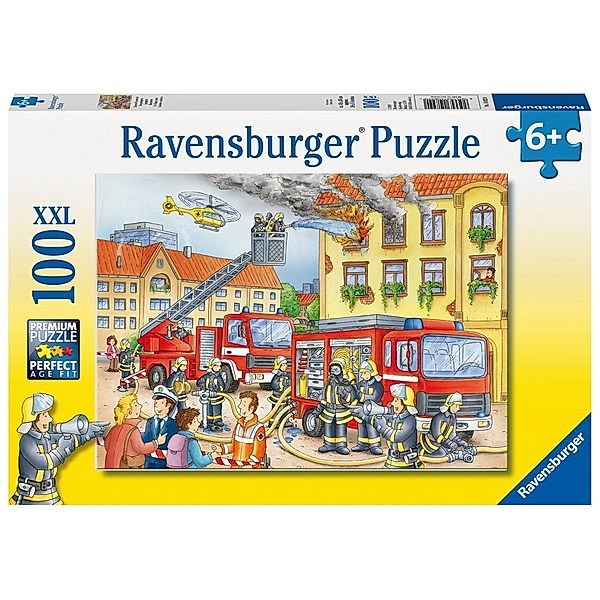 Ravensburger Verlag Ravensburger Kinderpuzzle - 10822 Unsere Feuerwehr - Puzzle für Kinder ab 6 Jahren, mit 100 Teilen im XXL-Format