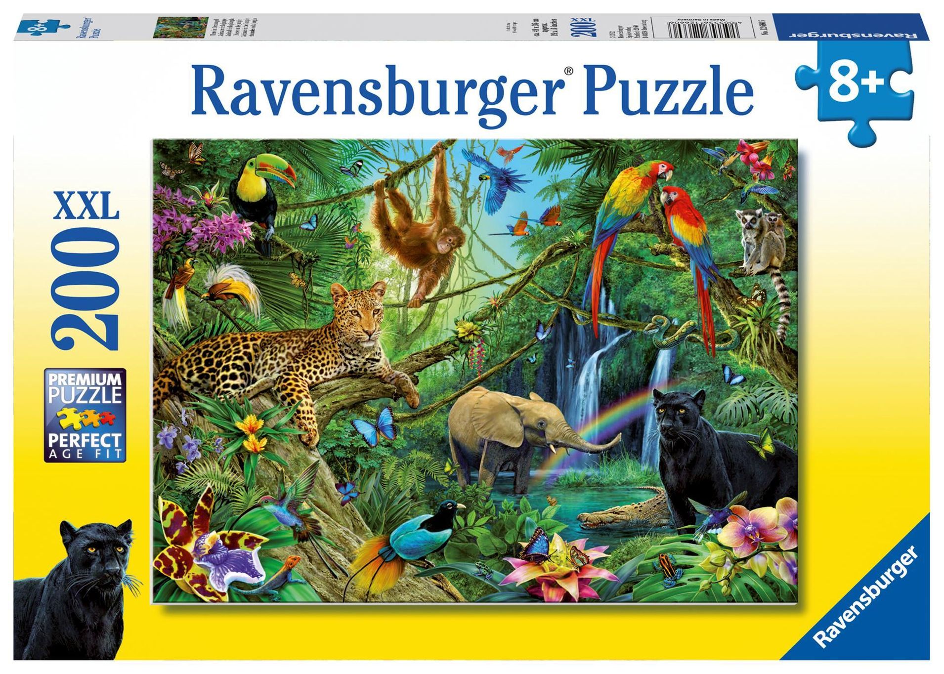 Ravensburger Kinderpuzzle - 12660 Tiere im Dschungel - Tier-Puzzle für  Kinder ab 8 Jahren, mit 200 Teilen im XXL-Format | Weltbild.at