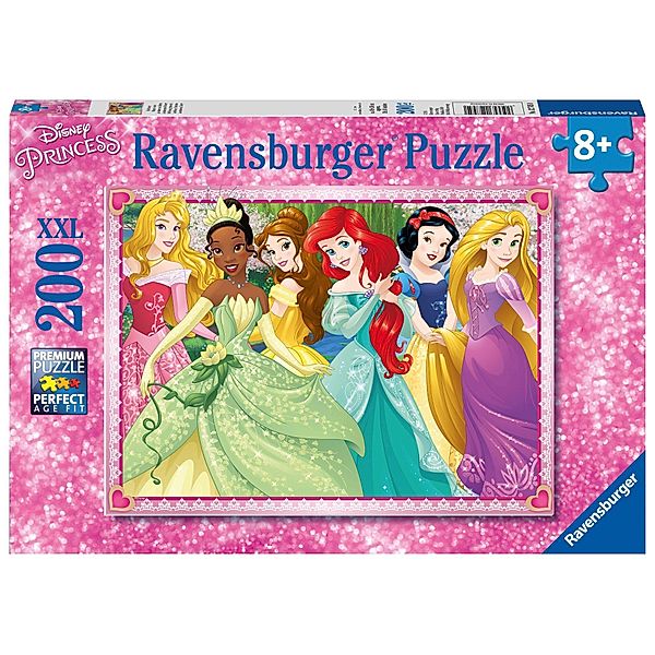 Ravensburger Kinderpuzzle - 12745 Die Disney Prinzessinnen - Disney-Puzzle für Kinder ab 8 Jahren, mit 200 Teilen im XXL