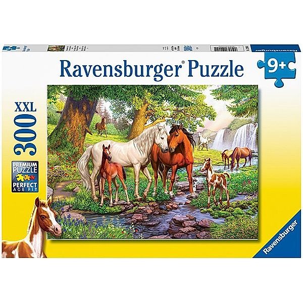 Ravensburger Verlag Ravensburger Kinderpuzzle - 12904 Wildpferde am Fluss - Pferde-Puzzle für Kinder