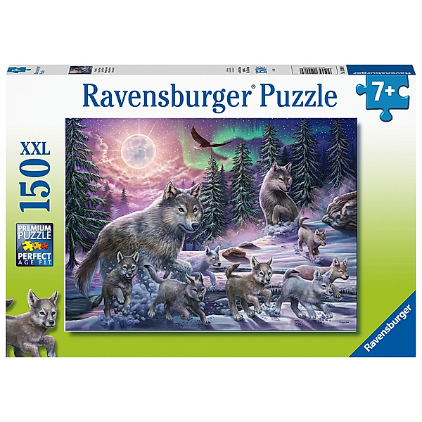 Ravensburger Verlag Ravensburger Kinderpuzzle - 12908 Nordwölfe - Wolf-Puzzle für Kinder ab 7 Jahren, mit 150 Teilen im XXL-Format