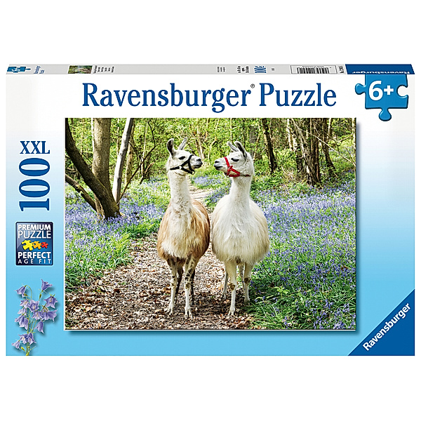 Ravensburger Verlag Ravensburger Kinderpuzzle - 12941 Flauschige Freundschaft - Lama-Puzzle für Kinder ab 6 Jahren, mit 100 Teilen im XXL-Format