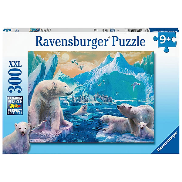 Ravensburger Verlag Ravensburger Kinderpuzzle - 12947 Im Reich der Eisbären - Tier-Puzzle für Kinder ab 9 Jahren, mit 300 Teilen im XXL-Format