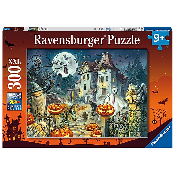 Ravensburger Verlag Ravensburger Kinderpuzzle - 13264 Das Halloweenhaus - Halloween-Puzzle für Kinder ab 9 Jahren, mit 300 Teilen im XXL-Format