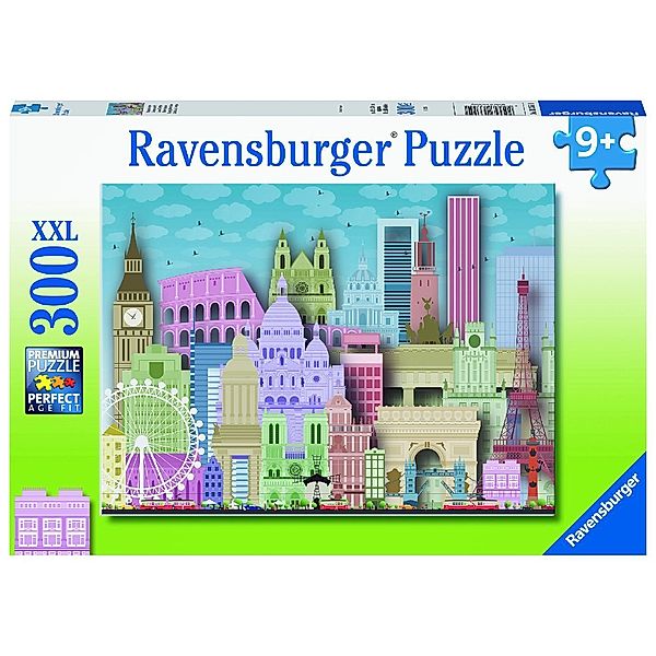 Ravensburger Verlag Ravensburger Kinderpuzzle - 13355 Buntes Europa - 300 Teile Puzzle für Kinder ab 9 Jahren