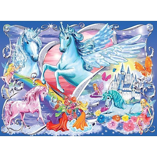 Ravensburger Verlag Ravensburger Kinderpuzzle - 13928 Die schönsten Einhörner - Einhorn-Puzzle für Kinder ab 6 Jahren, mit 100 Teilen im XXL-Format, mit Glitzer