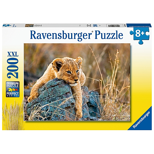 Ravensburger Verlag Ravensburger Kinderpuzzle - Kleiner Löwe - 200 Teile Puzzle für Kinder ab 8 Jahren