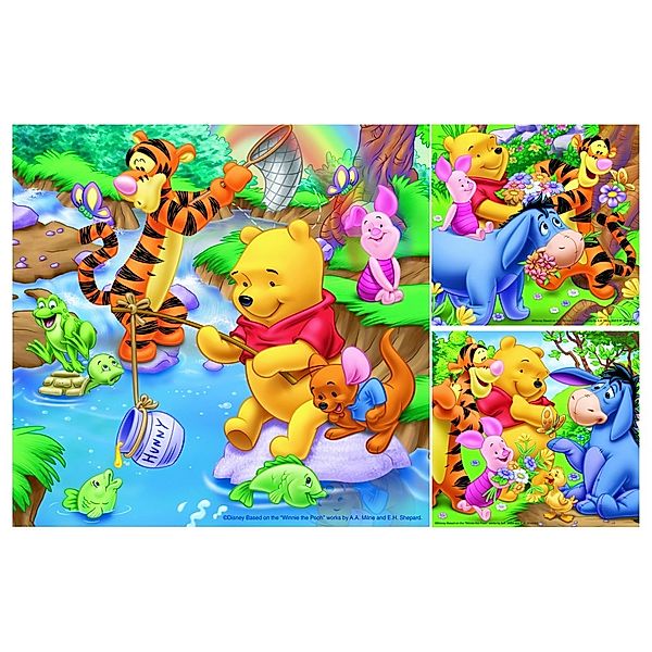 Ravensburger Kinderpuzzle: Winnie Puuh beim Angeln