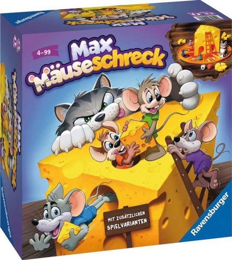 Ravensburger Kinderspiele 24562 - Max Mäuseschreck - Würfel-Laufspiel für 2  bis | Weltbild.at