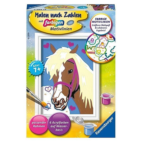 Ravensburger Verlag Ravensburger Malen nach Zahlen 27693 - Liebes Pferd - Kinder ab 7 Jahren