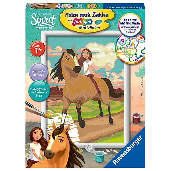 Ravensburger Verlag Ravensburger Malen nach Zahlen 27794 - Spirit - Kinder ab 7 Jahren